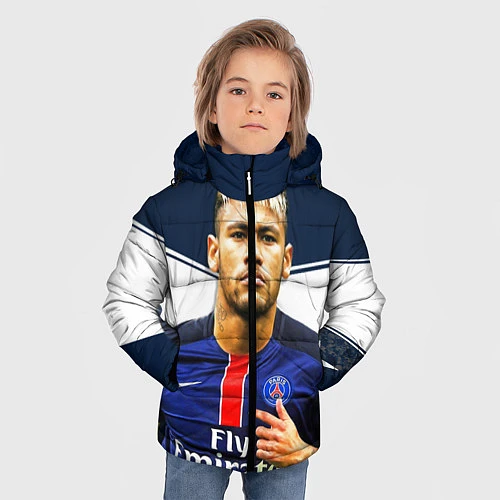 Зимняя куртка для мальчика Neymar: Fly Emirates / 3D-Черный – фото 3