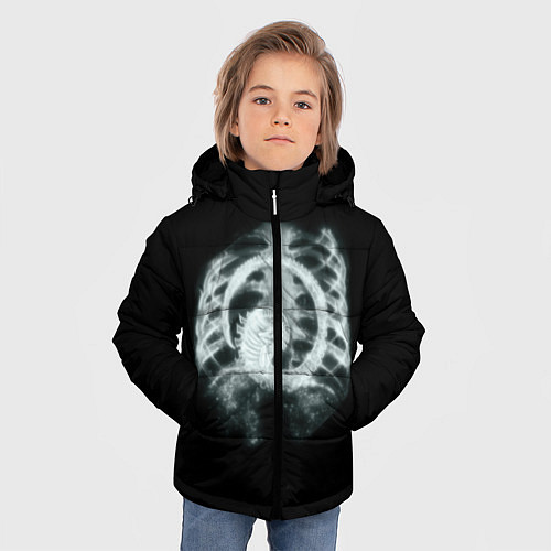 Зимняя куртка для мальчика Чужой в желудке / 3D-Черный – фото 3