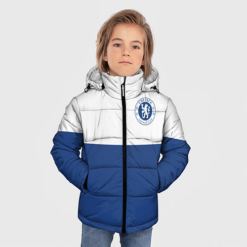 Зимняя куртка для мальчика Chelsea FC: Light Blue / 3D-Черный – фото 3