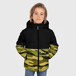 Куртка зимняя для мальчика Лесной Камуфляж, цвет: 3D-черный — фото 2