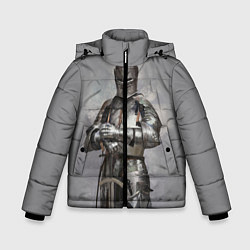 Куртка зимняя для мальчика Рыцарь, цвет: 3D-светло-серый