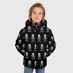 Куртка зимняя для мальчика Undertale, цвет: 3D-черный — фото 2
