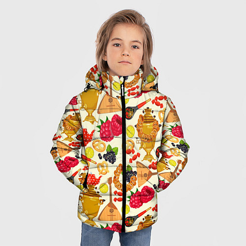Зимняя куртка для мальчика Народная кухня / 3D-Черный – фото 3
