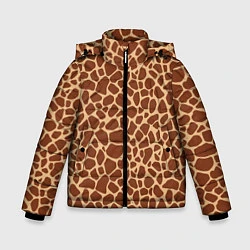 Куртка зимняя для мальчика Жираф, цвет: 3D-красный