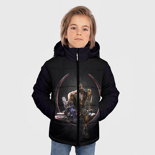 Зимняя куртка для мальчика Quake champions / 3D-Черный – фото 3