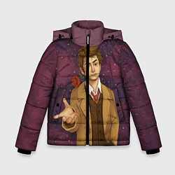 Куртка зимняя для мальчика Доктор романтик, цвет: 3D-черный