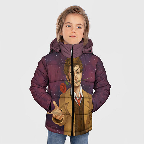 Зимняя куртка для мальчика Доктор романтик / 3D-Черный – фото 3