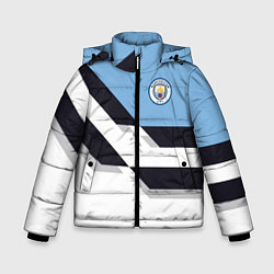 Куртка зимняя для мальчика Manchester City FC: White style, цвет: 3D-черный