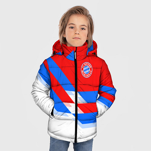 Зимняя куртка для мальчика Bayern FC: White style / 3D-Черный – фото 3