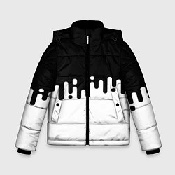 Зимняя куртка для мальчика Чёрно-белый узор