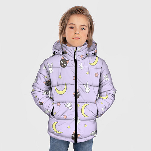 Зимняя куртка для мальчика Сейлор Мур / 3D-Черный – фото 3