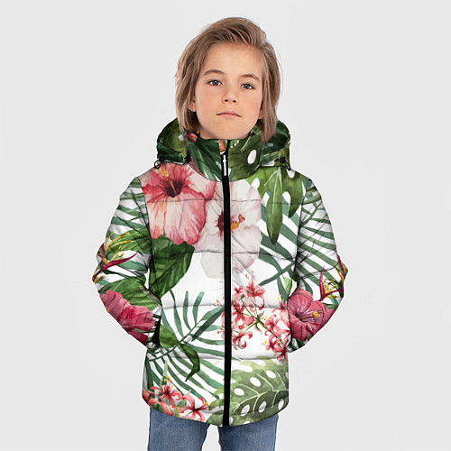 Зимняя куртка для мальчика Таинственный остров / 3D-Черный – фото 3