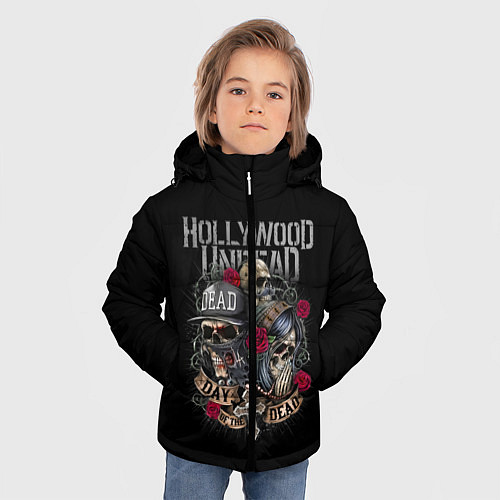 Зимняя куртка для мальчика Day of the Dead, HU / 3D-Черный – фото 3