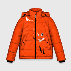Куртка зимняя для мальчика Лисица цвета 3D-черный — фото 1