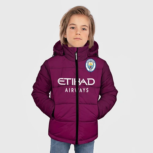 Зимняя куртка для мальчика Man City FC: Away 17/18 / 3D-Черный – фото 3