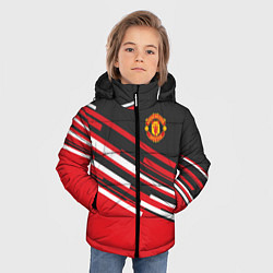 Куртка зимняя для мальчика Man UTD FC: Sport Line 2018, цвет: 3D-черный — фото 2