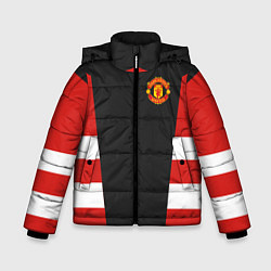 Куртка зимняя для мальчика Man UTD FC: Vintage 2018, цвет: 3D-черный