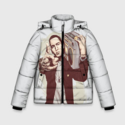 Куртка зимняя для мальчика Eminem: Street Music, цвет: 3D-красный