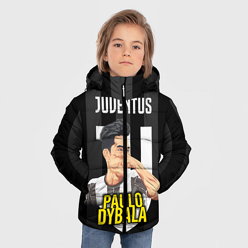 Зимняя куртка для мальчика FC Juventus: Paulo Dybala / 3D-Черный – фото 3