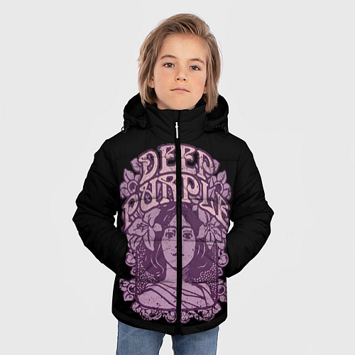 Зимняя куртка для мальчика Deep Purple / 3D-Черный – фото 3