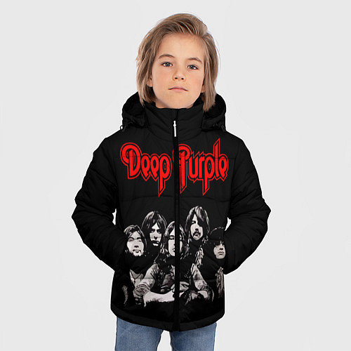 Зимняя куртка для мальчика Deep Purple / 3D-Черный – фото 3