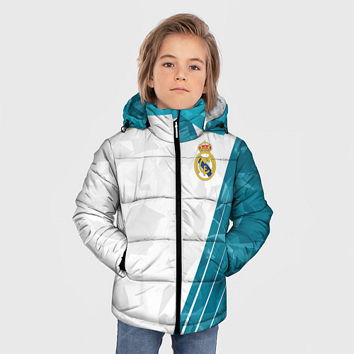 Зимняя куртка для мальчика FC Real Madrid: Abstract / 3D-Черный – фото 3