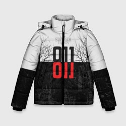 Куртка зимняя для мальчика Stranger Things 011, цвет: 3D-красный