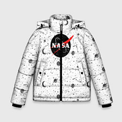 Куртка зимняя для мальчика NASA: Moonlight, цвет: 3D-черный