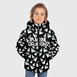 Куртка зимняя для мальчика Imagine Dragons: Paper airplanes, цвет: 3D-черный — фото 2