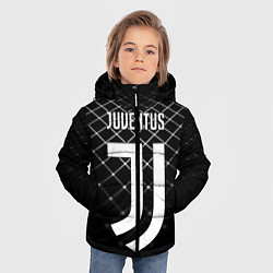 Куртка зимняя для мальчика FC Juventus: Black Lines, цвет: 3D-красный — фото 2