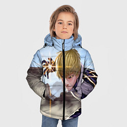 Куртка зимняя для мальчика Киборг, цвет: 3D-черный — фото 2