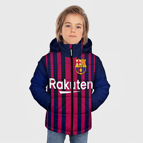 Зимняя куртка для мальчика FC Barcelona: Rakuten / 3D-Черный – фото 3