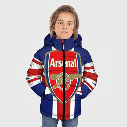 Зимняя куртка для мальчика FC Arsenal: England / 3D-Черный – фото 3