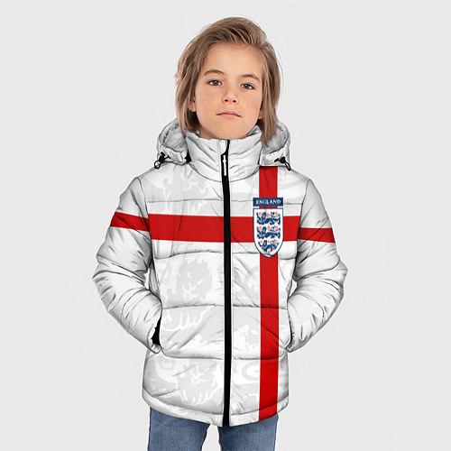 Зимняя куртка для мальчика Сборная Англии / 3D-Черный – фото 3