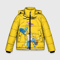 Куртка зимняя для мальчика Simpsons Family, цвет: 3D-светло-серый
