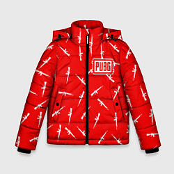 Куртка зимняя для мальчика PUBG: Red Weapon, цвет: 3D-черный