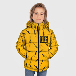 Куртка зимняя для мальчика PUBG: Yellow Weapon, цвет: 3D-черный — фото 2