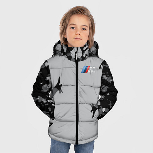 Зимняя куртка для мальчика BMW 2018 M Sport Creative / 3D-Черный – фото 3