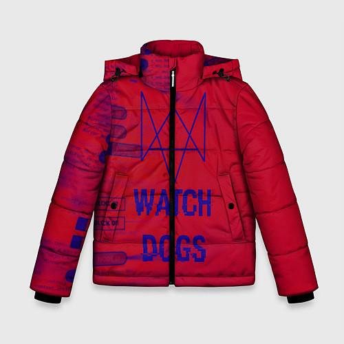 Зимняя куртка для мальчика Watch Dogs: Hacker Collection / 3D-Светло-серый – фото 1
