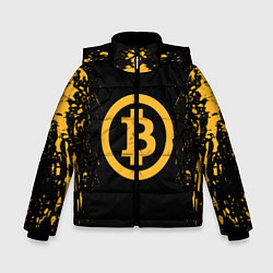 Куртка зимняя для мальчика Bitcoin Master, цвет: 3D-светло-серый