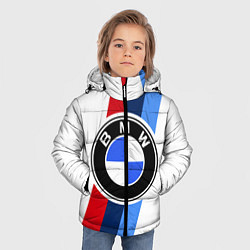 Куртка зимняя для мальчика BMW M: White Sport, цвет: 3D-красный — фото 2