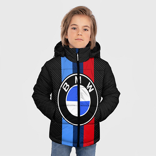 Зимняя куртка для мальчика BMW SPORT / 3D-Черный – фото 3