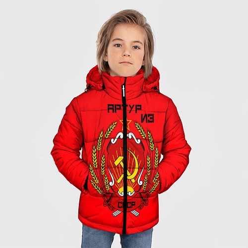 Зимняя куртка для мальчика Артур из СССР / 3D-Черный – фото 3