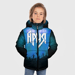 Куртка зимняя для мальчика Ария, цвет: 3D-черный — фото 2