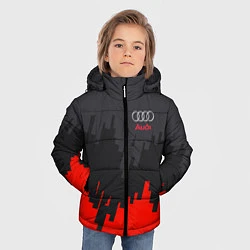 Куртка зимняя для мальчика Audi: Tricolor, цвет: 3D-светло-серый — фото 2