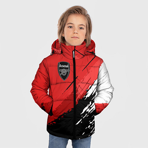 Зимняя куртка для мальчика FC Arsenal: Original / 3D-Черный – фото 3
