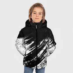 Куртка зимняя для мальчика Белый и черный, цвет: 3D-светло-серый — фото 2
