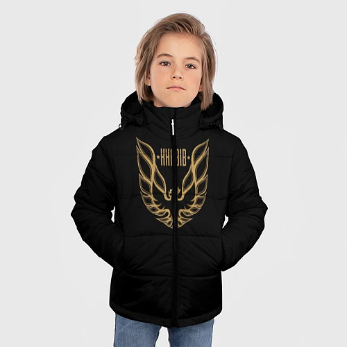 Зимняя куртка для мальчика Khabib: Gold Eagle / 3D-Черный – фото 3