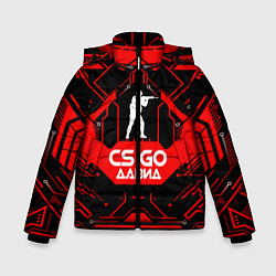 Куртка зимняя для мальчика CS:GO - Давид, цвет: 3D-черный