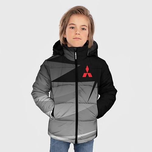 Зимняя куртка для мальчика MITSUBISHI SPORT / 3D-Черный – фото 3